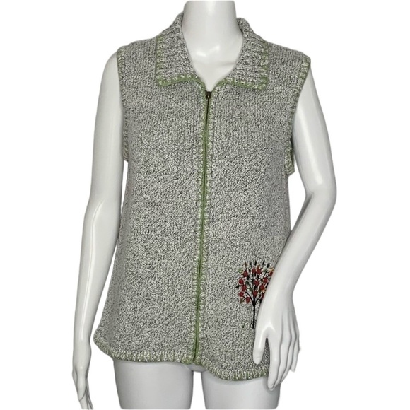 Christopher & Banks Women’s Embroidered Vest - Picture 1 of 8